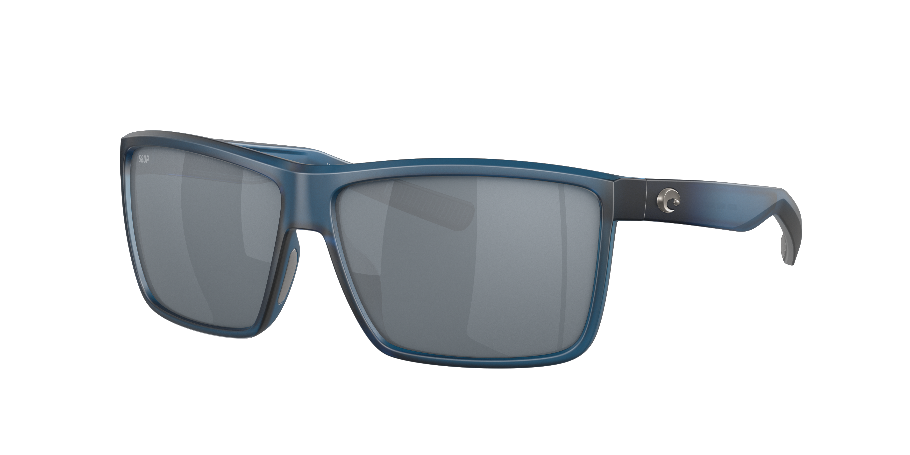 Costa Man Sunglass Rinconcito -  Frame color: Matte Atlantic Blue, Lens color: Gray Silver Mirror