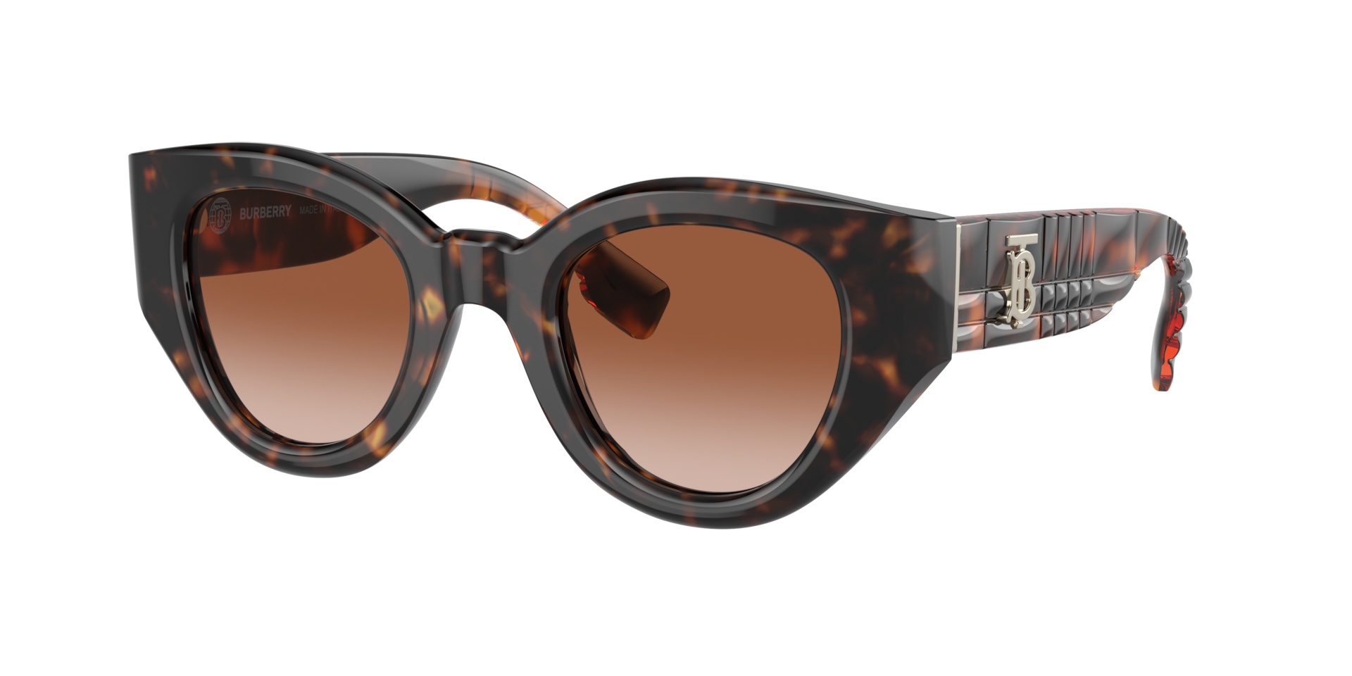 Burberry Woman Sunglass Meadow -  Frame color: Dark Havana, Lens color: Brown Gradient