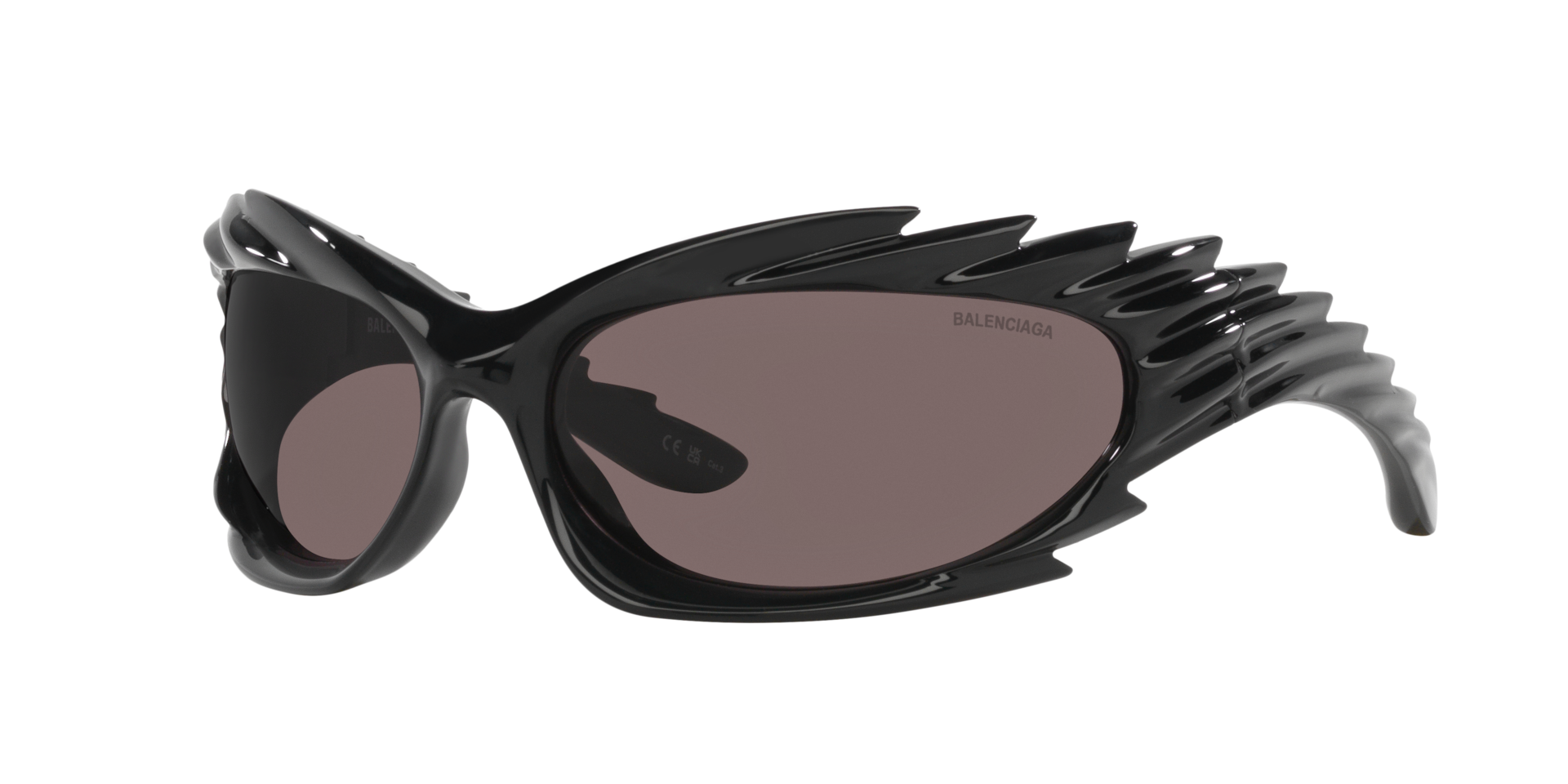 Balenciaga BB0255S XXL (78 - 17) with Grey lenses and Black frame