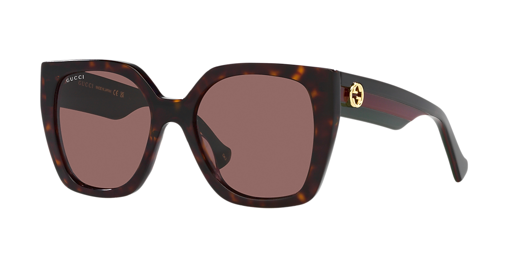 Gucci GG1300S M (55 - 19) with Brown lenses and Tortoise frame