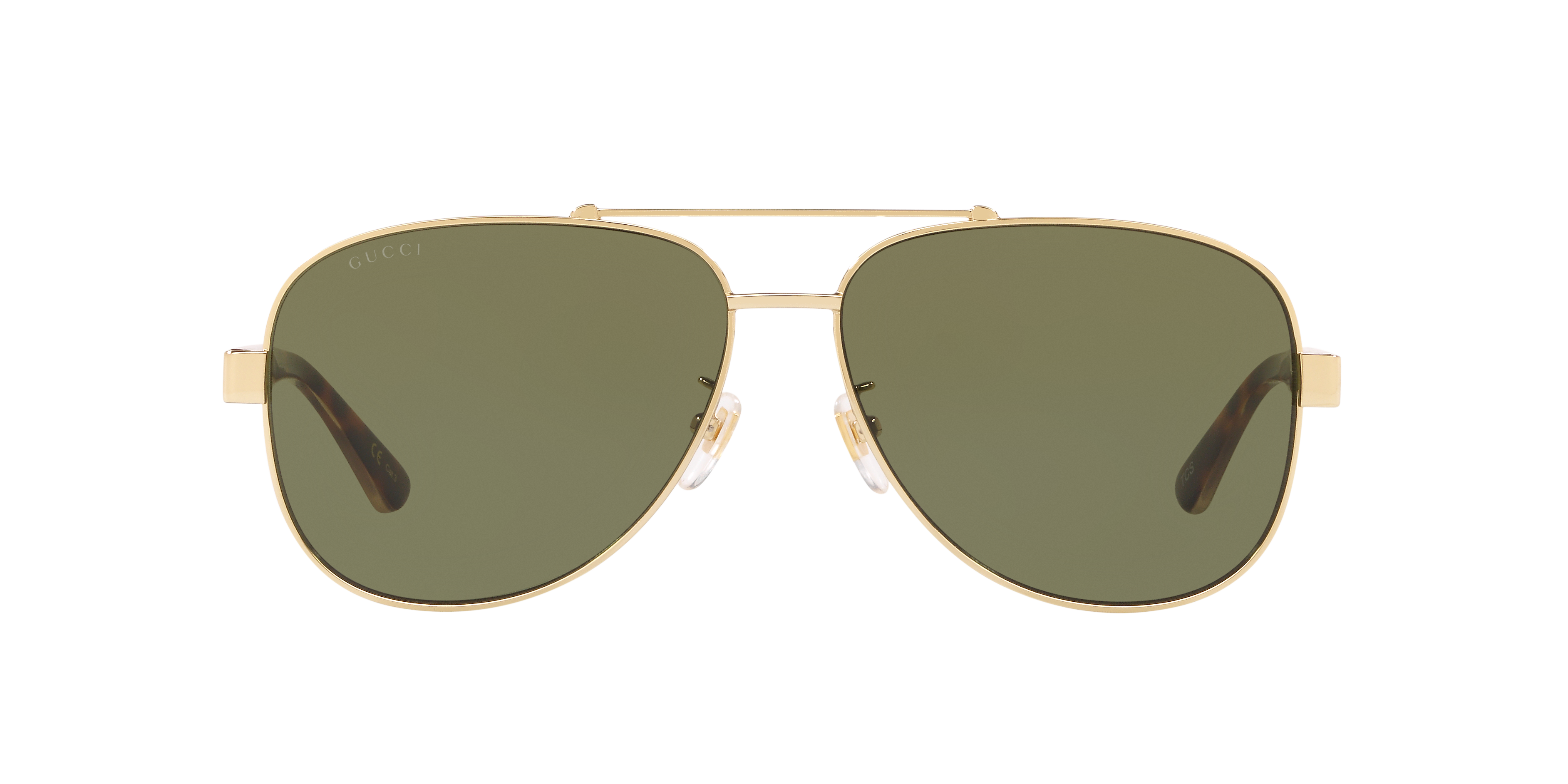 Gucci GG0528S XXL (63 - 14) with Green lenses and Pink frame