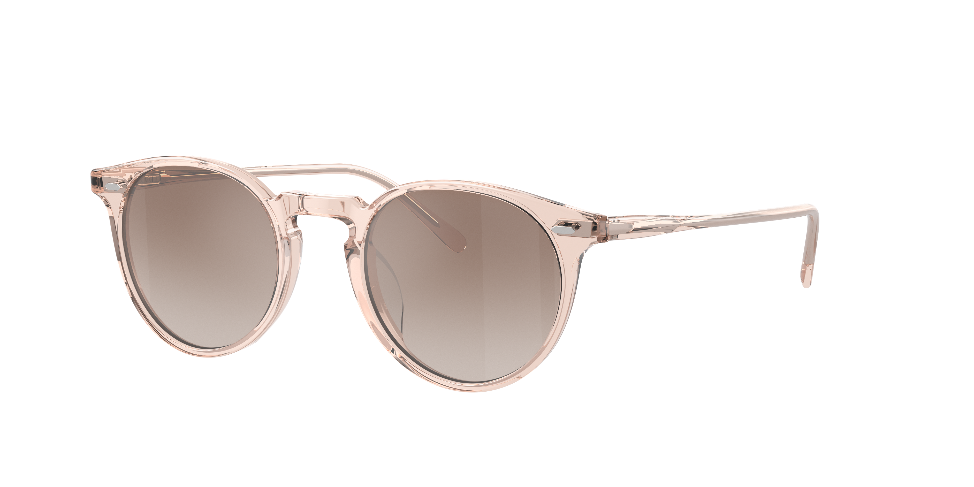 Oliver Peoples Unisex Sunglass N.02 Sun -  Frame color: Cherry Blossom, Lens color: Tuscan Brown Gradient Mirror