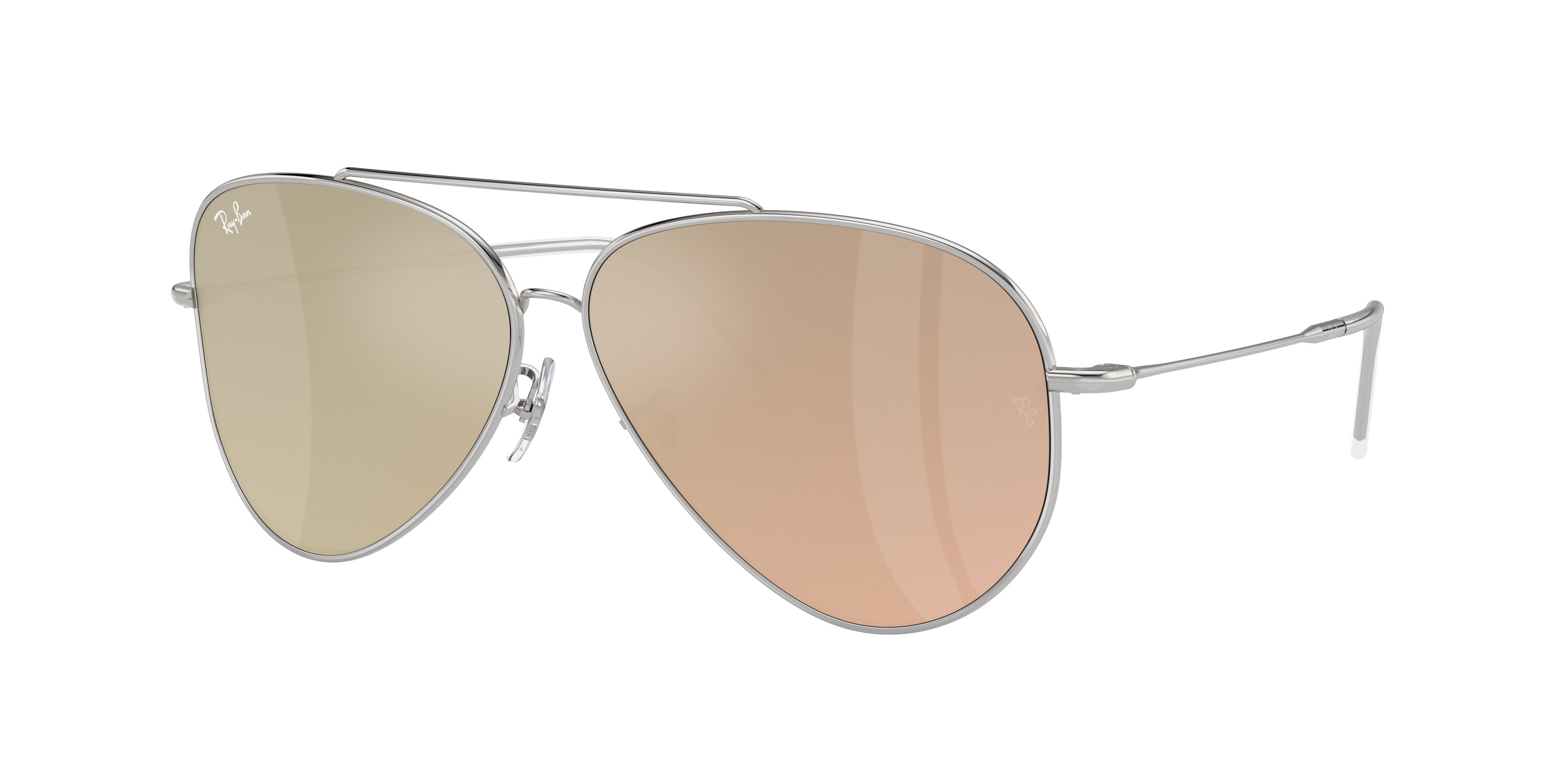 小物 Ray- Ban Aviator Ray-Ban Aviator Reverse L (59 - 11) with Violet lenses and Silver