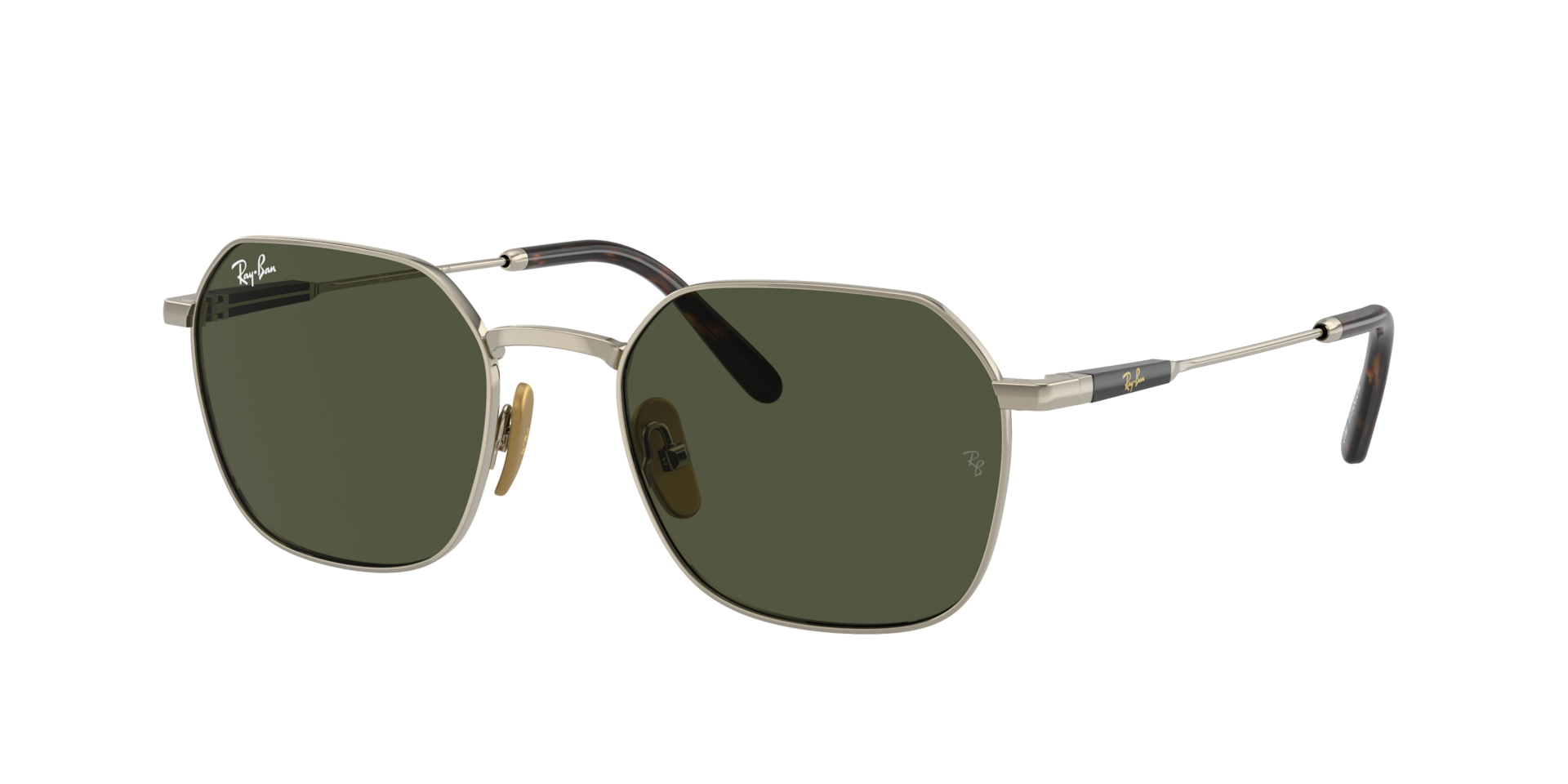 Ray-Ban Unisex Gold Jim Titanium 0Rb8094 926531 Metall Irregular Sonnenbrille Mit Sehstärke, Verglasbar; Sunglasses; Auch Als Gleitsichtbrille - Image 5