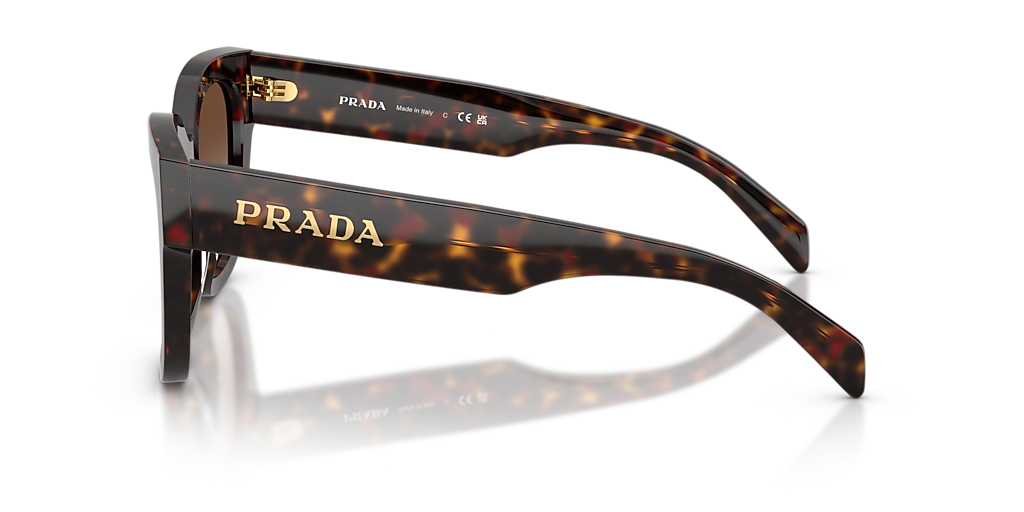 Prada PR C04S M (52 - 22) with Brown lenses and Tortoise frame