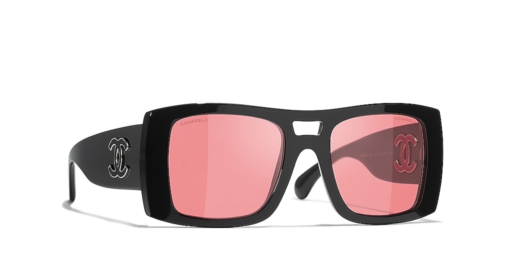 Chanel Square Sunglasses CH5539A M (53 - 21) with Orange lenses