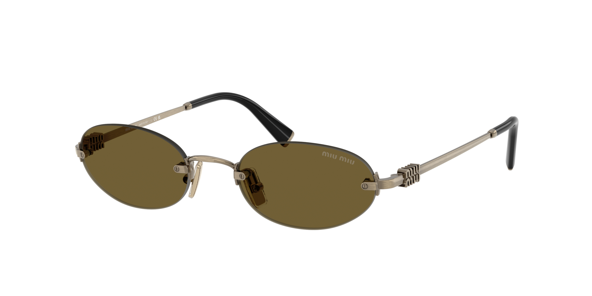 Miu Miu MU A54S S (51 - 20) with Brown lenses and Gold frame