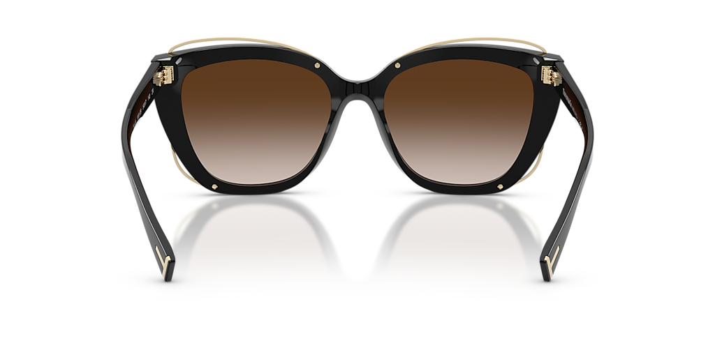 Tiffany & Co. TF4148 M (54 - 17) com Lentes Marrom e Armação Preto