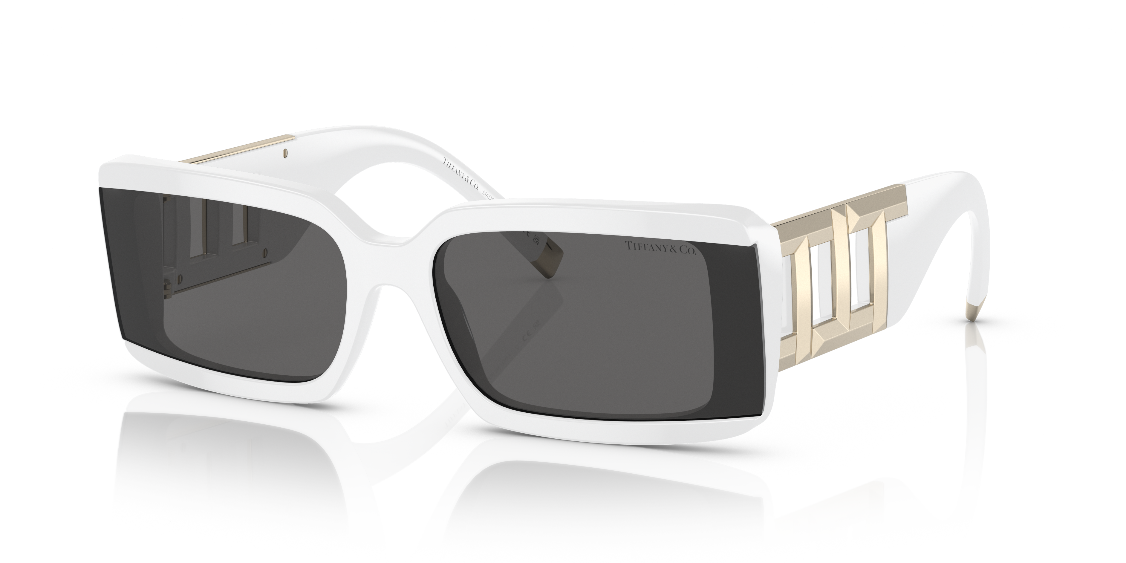 Tiffany & Co. TF4197 S (62 - 17) with Grey lenses and White frame