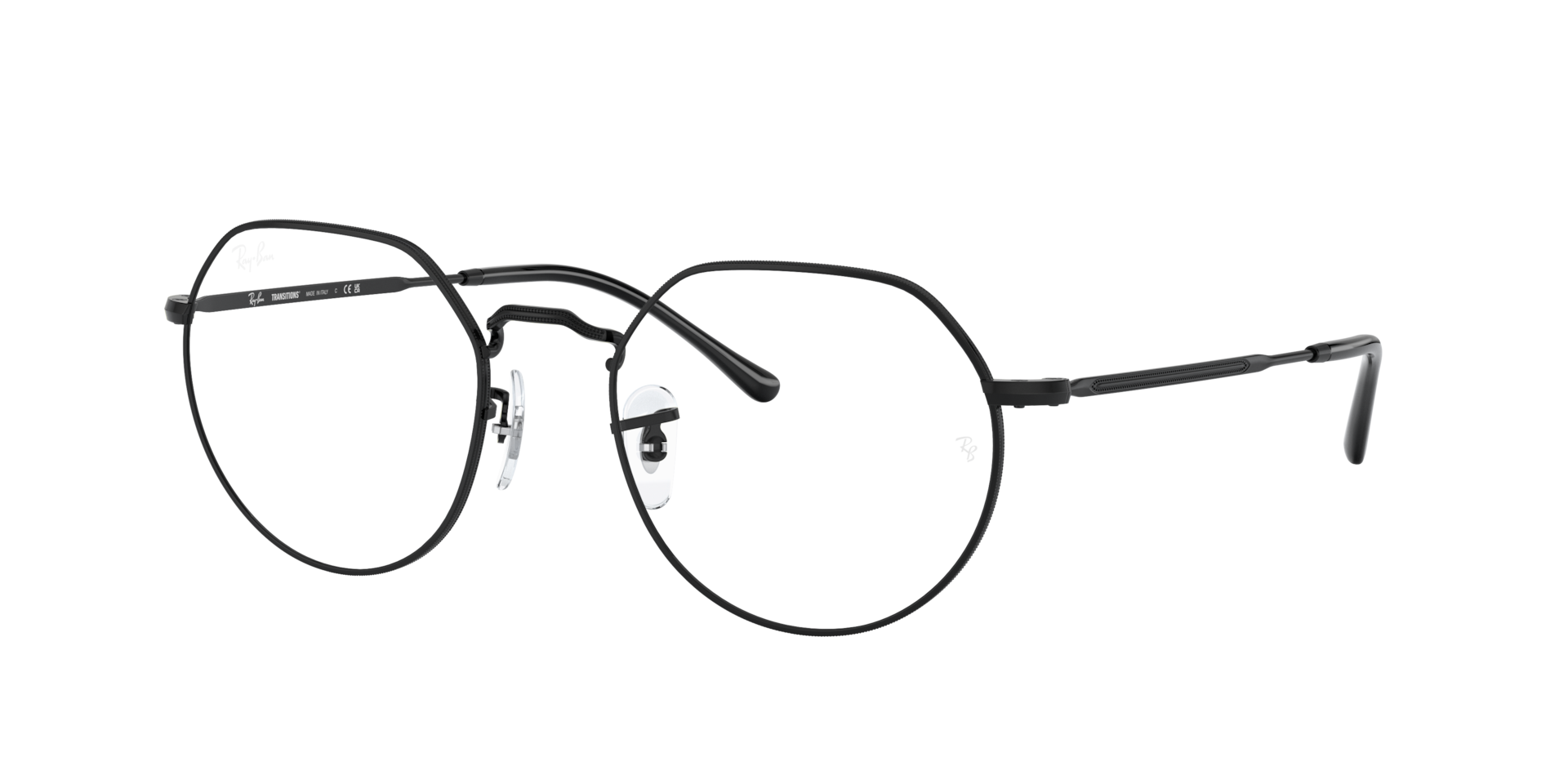 RAY-BAN Unisex Sunglasses Jack Transitions® - Frame color: Black, Lens color: Clear/Blue