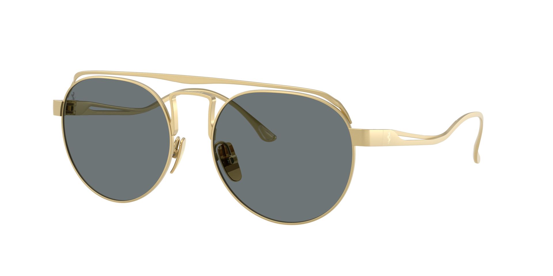 Ferrari Unisex Sunglass FH1025T - Couleur du Monture Or mat Couleur de Lentille Bleu 570 €