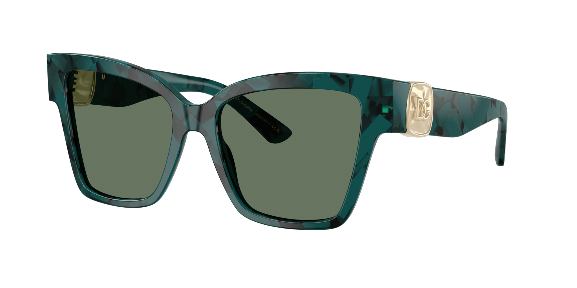 Dolce&Gabbana Woman Sunglass DG4470 -  Frame color: Pearl Havana Petroleum, Lens color: Dark Green