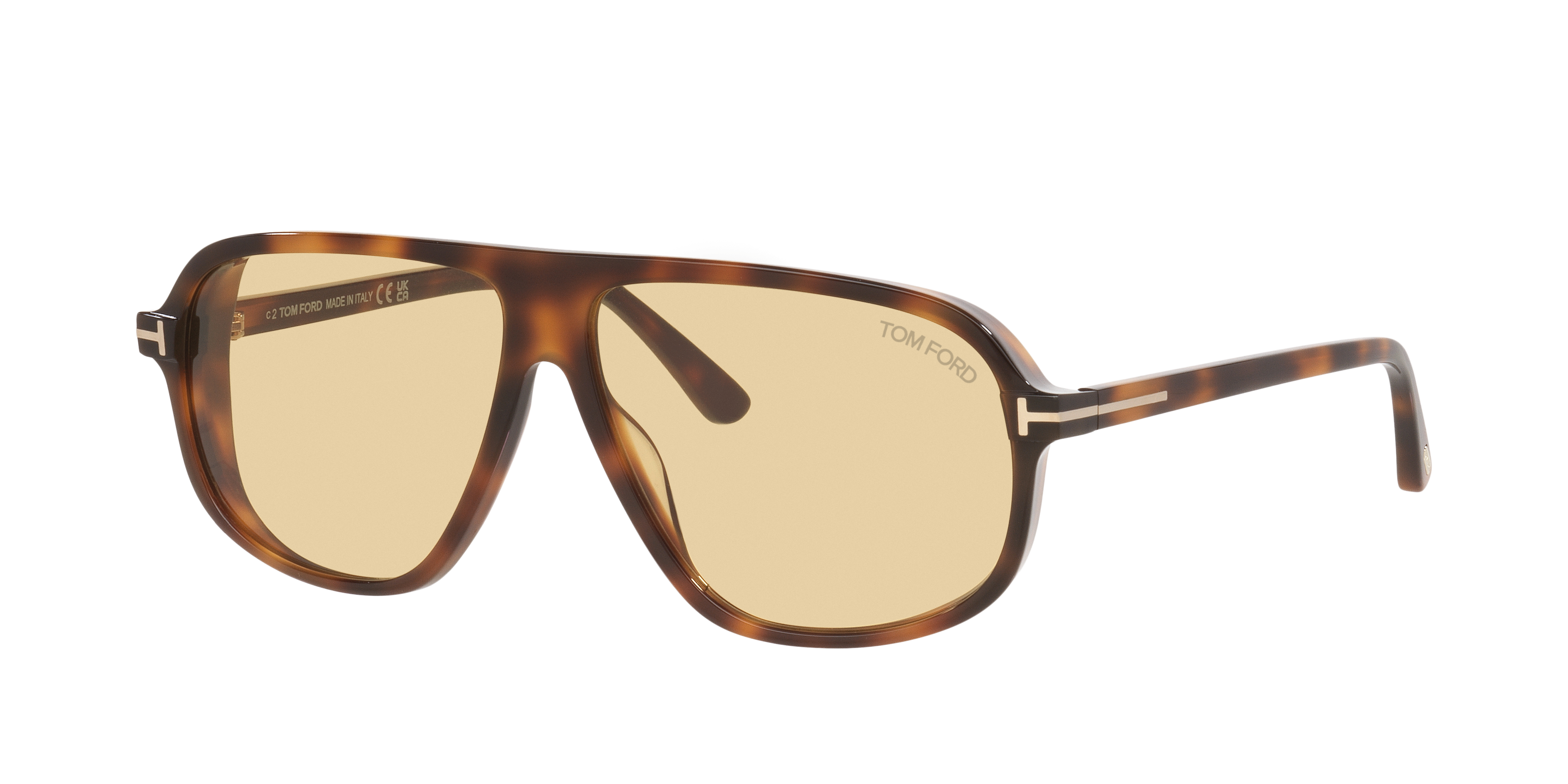 Tom Ford Man Sunglass Guillaume_Tr -  Frame color: Tortoise Gold, Lens color: Brown