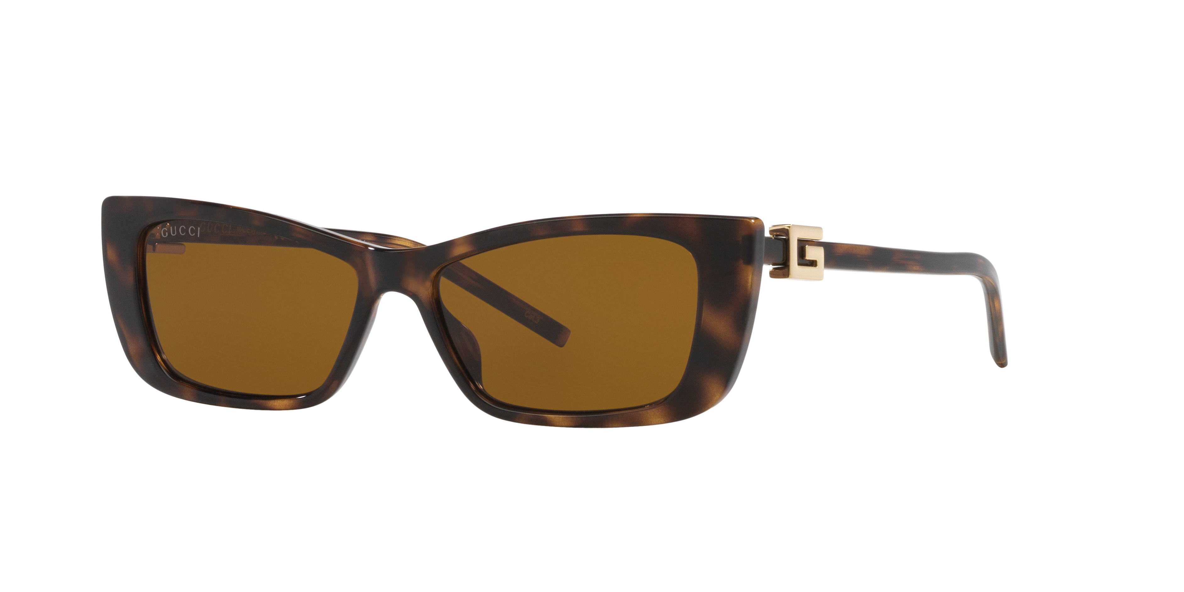 Gucci GG1681S XS (53 - 14) with Brown lenses and Tortoise frame