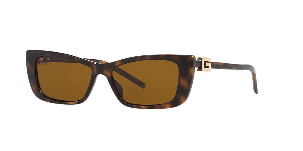Gucci GG1681S XS (53 - 14) with Brown lenses and Tortoise frame