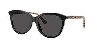 Burberry BE4455F L (55 - 17) with Grey lenses and Black frame