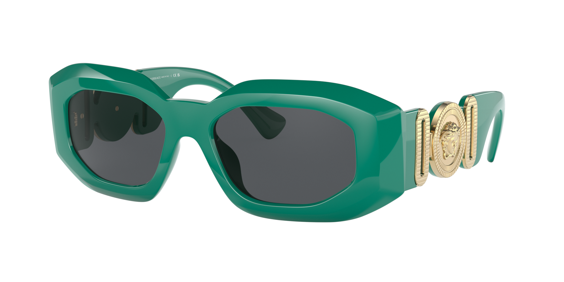 Versace Man Sunglass VE4425U -  Frame color: Green, Lens color: Dark Grey