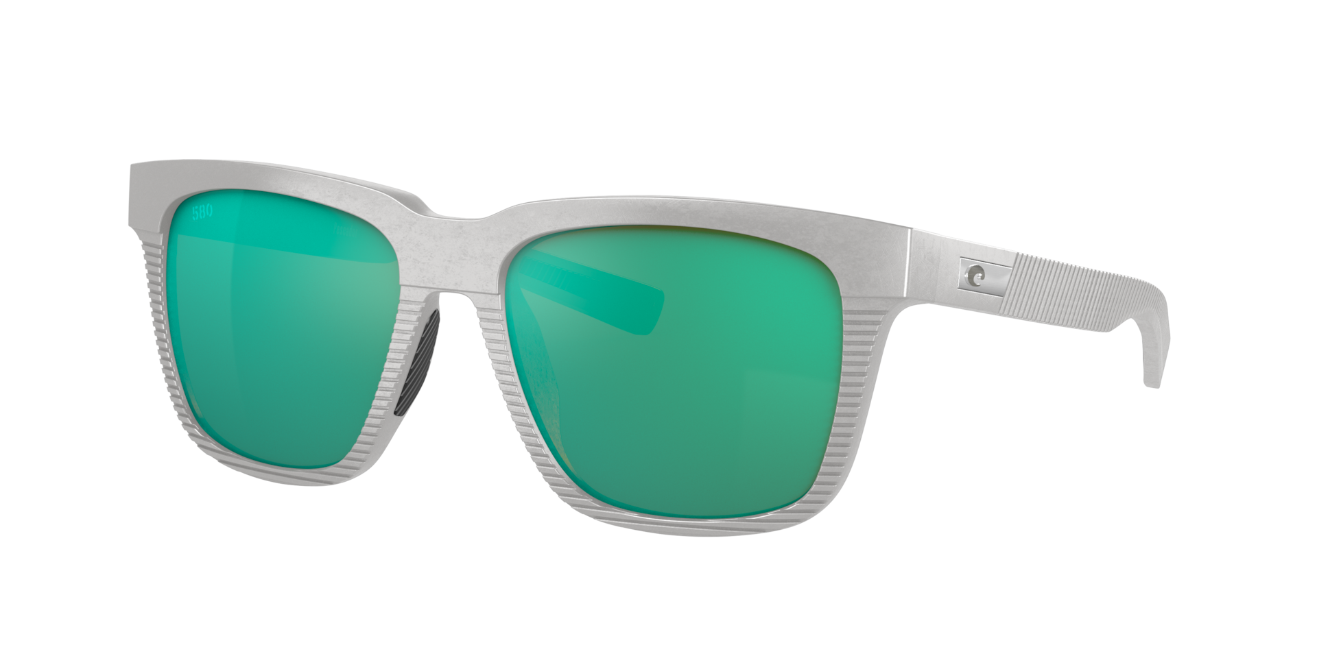 Costa Homme Sunglass Pescador - Couleur du Monture Gris clair Couleur de Lentille Effet miroir Vert 107 €