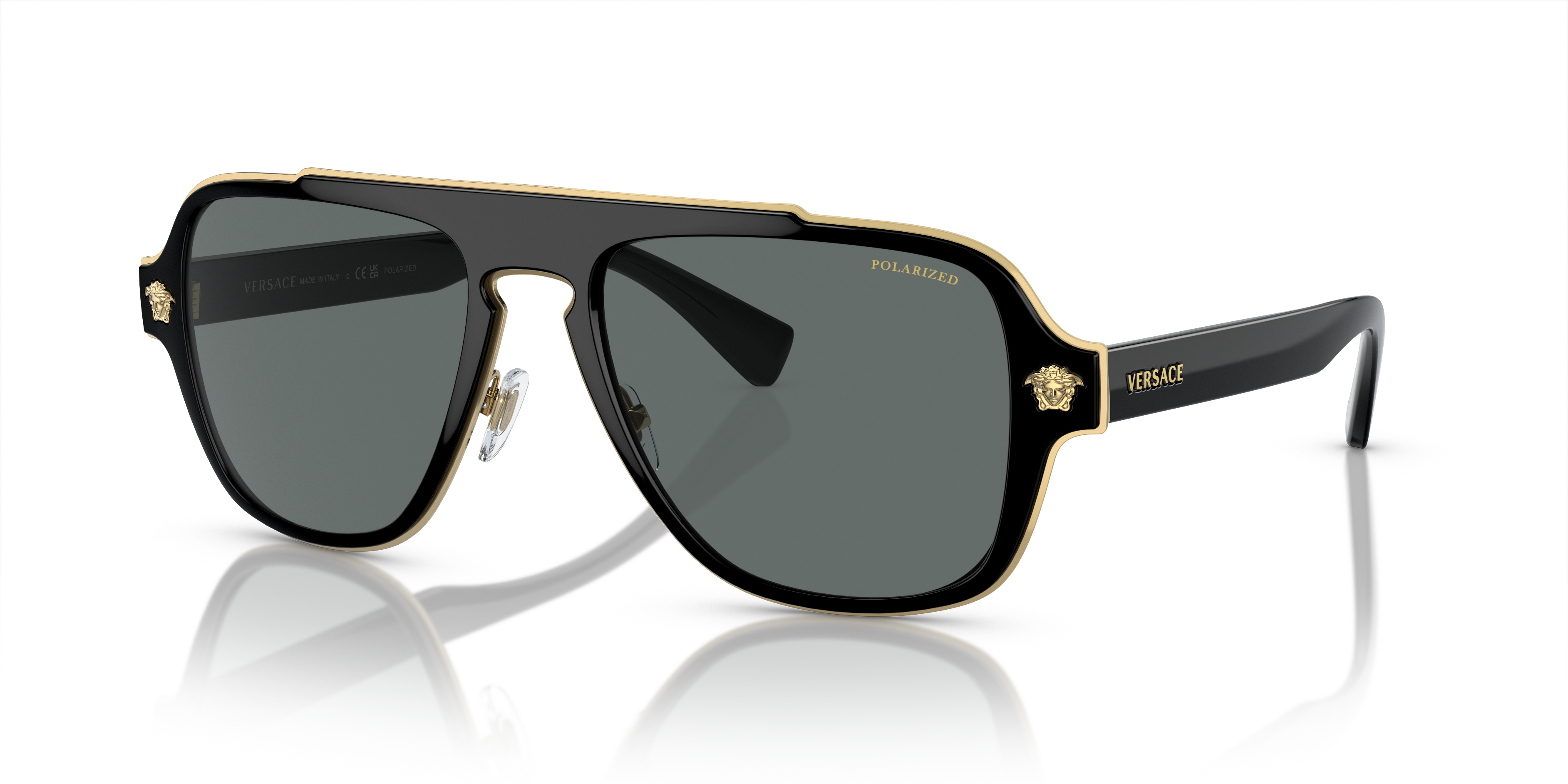 Versace VE2199 XL (56 - 18) with Grey lenses and Black frame