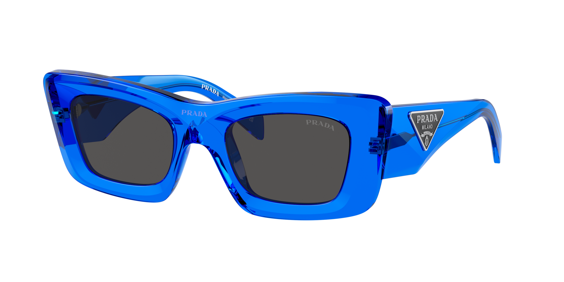 Prada Femme Sunglass PR 13ZS - Couleur du Monture Crystal Electric Blue Couleur de Lentille Gris fonc 273 €