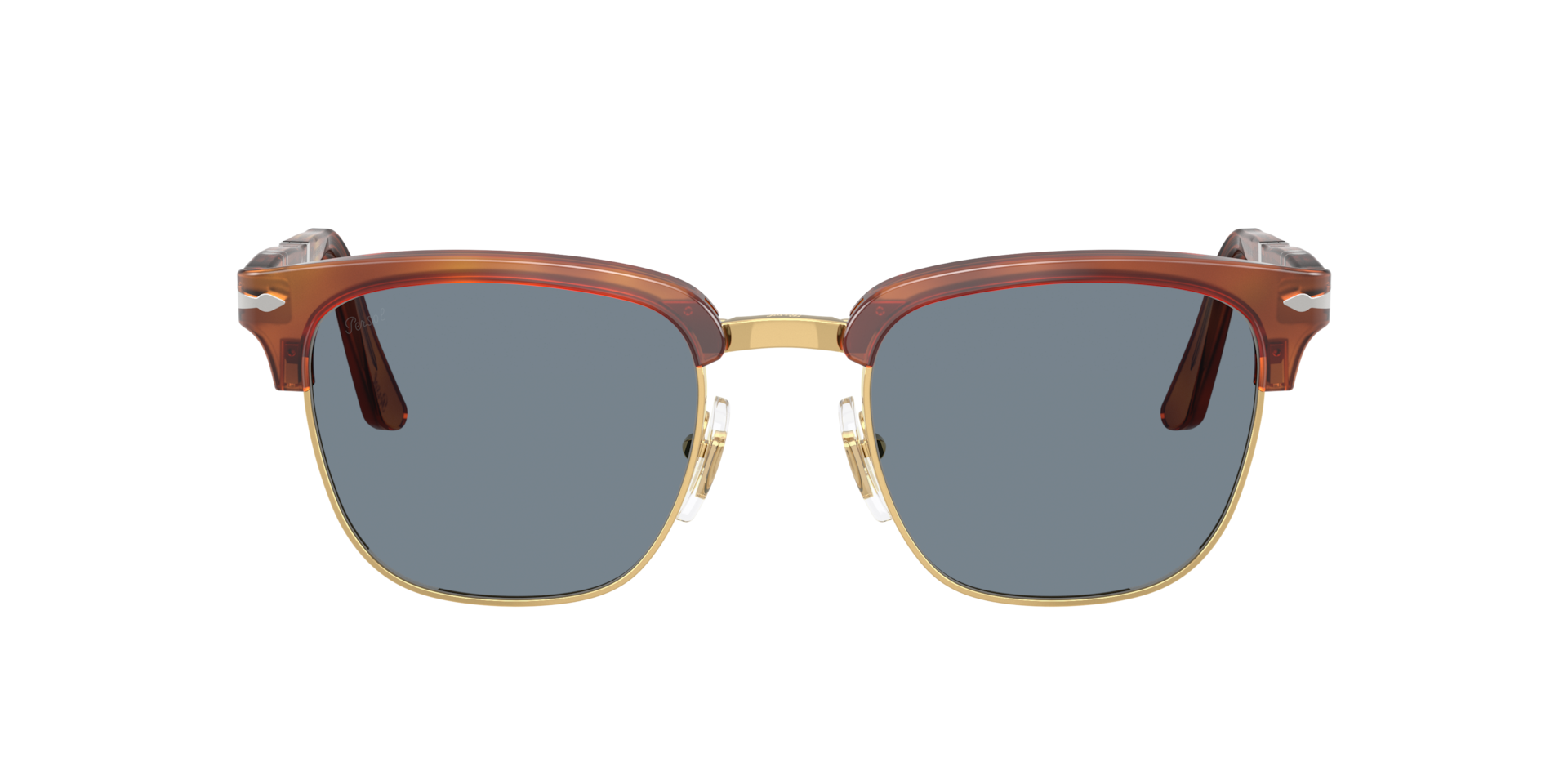 Persol PO3375S S (50 - 21) with Blue lenses and Brown frame