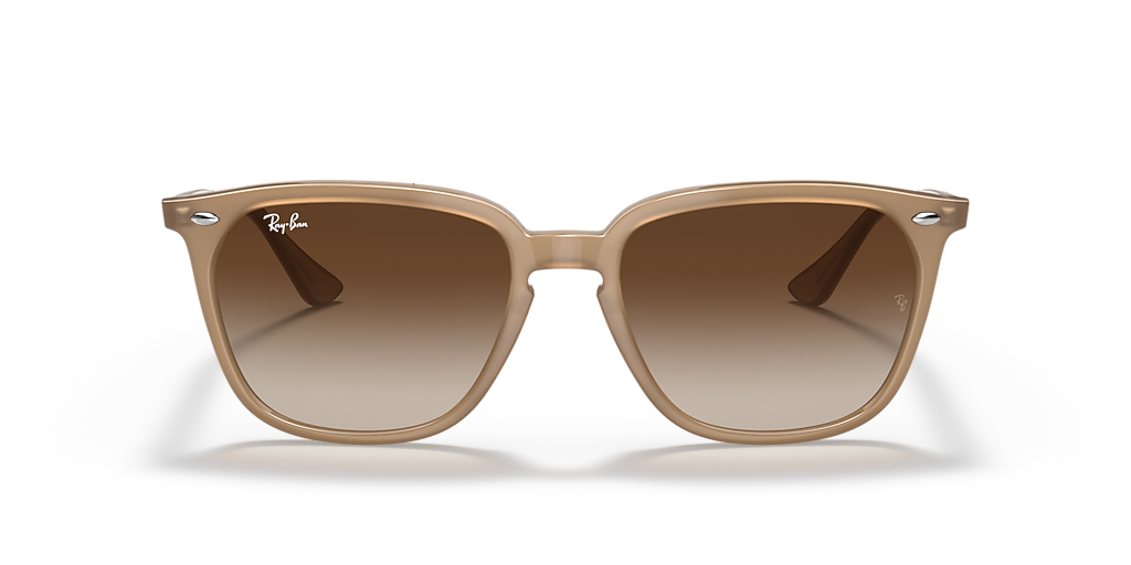 Ray-Ban RB4362 L (55 - 18) with Brown lenses and Beige frame