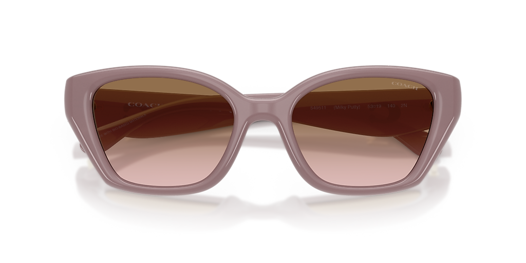 Coach Brown Sunglasses with Cream Accents and Case Coach L151 HC7064 9265/13 Sunglasses - US main image 4