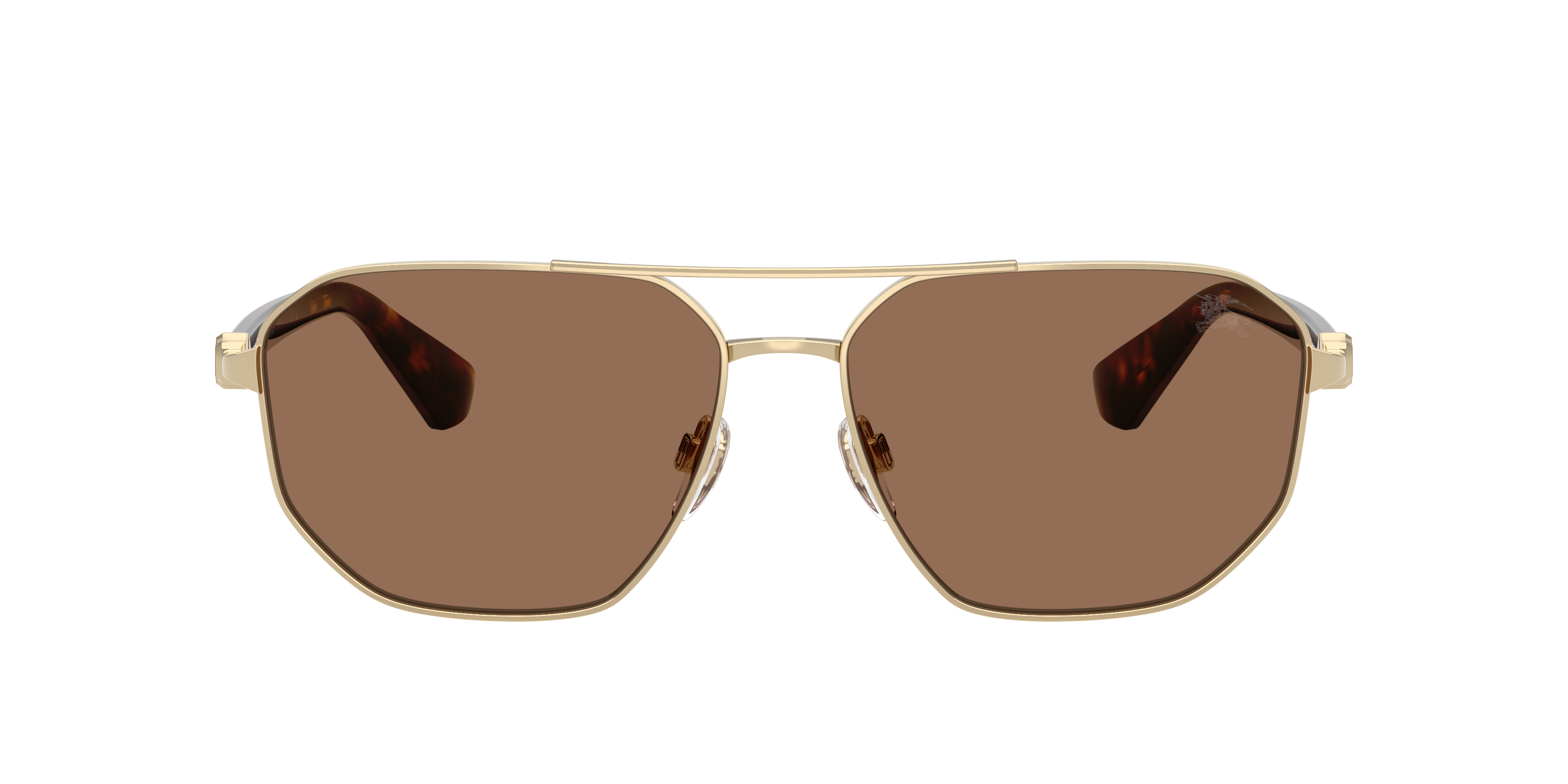 Burberry BE3166 XXL (60 - 15) with Brown lenses and Gold frame