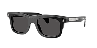 Moncler ME8002 Slicka M (55 - 18) with Grey lenses and Black frame