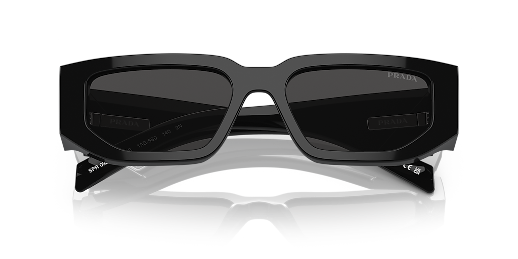 Prada PR 09ZSF L (55 - 17) with Grey lenses and Black frame