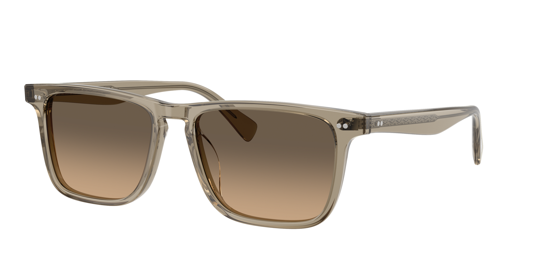 Oliver Peoples Unisex Sunglass Brano - Rahmenfarbe: Sencha, Linsenfarbe: Coastal/Lehmfarben Verlaufsgläser