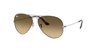 Ray-Ban Aviator Gradient M (55 - 14) with Brown lenses and Gold