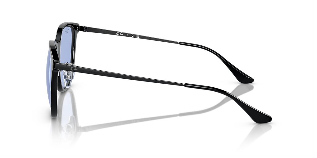 Ray-Ban RB4333D XXL (55 - 17) with Blue lenses and Black frame