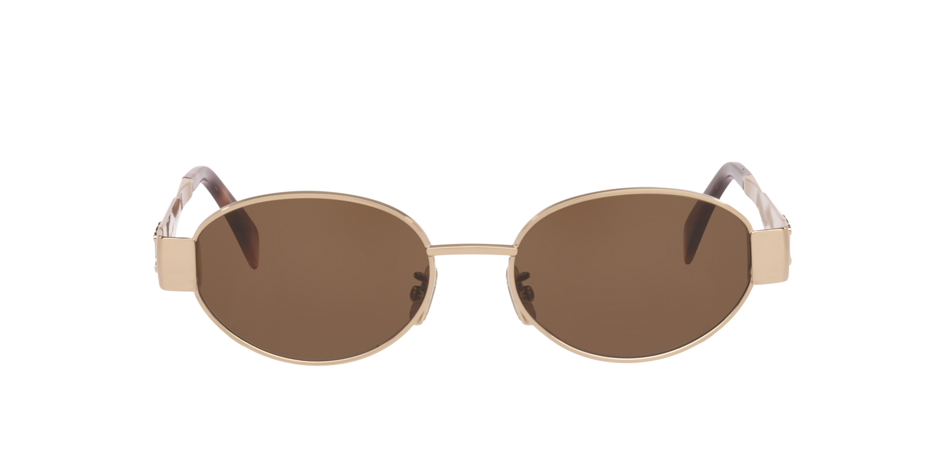 Celine Triomphe Metal CL40235U S (54 - 18) with Brown lenses and