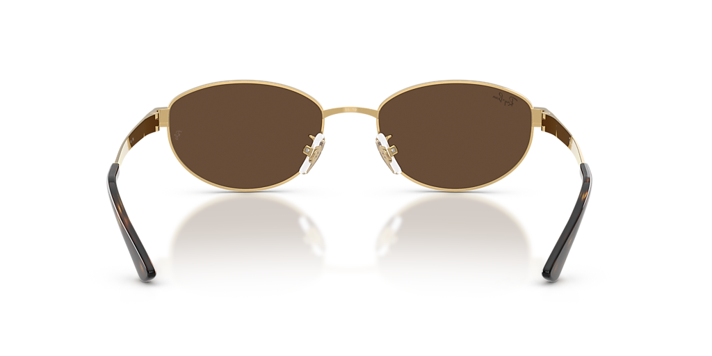Ray-Ban RB3774D L (55 - 19) with Brown lenses and Gold frame