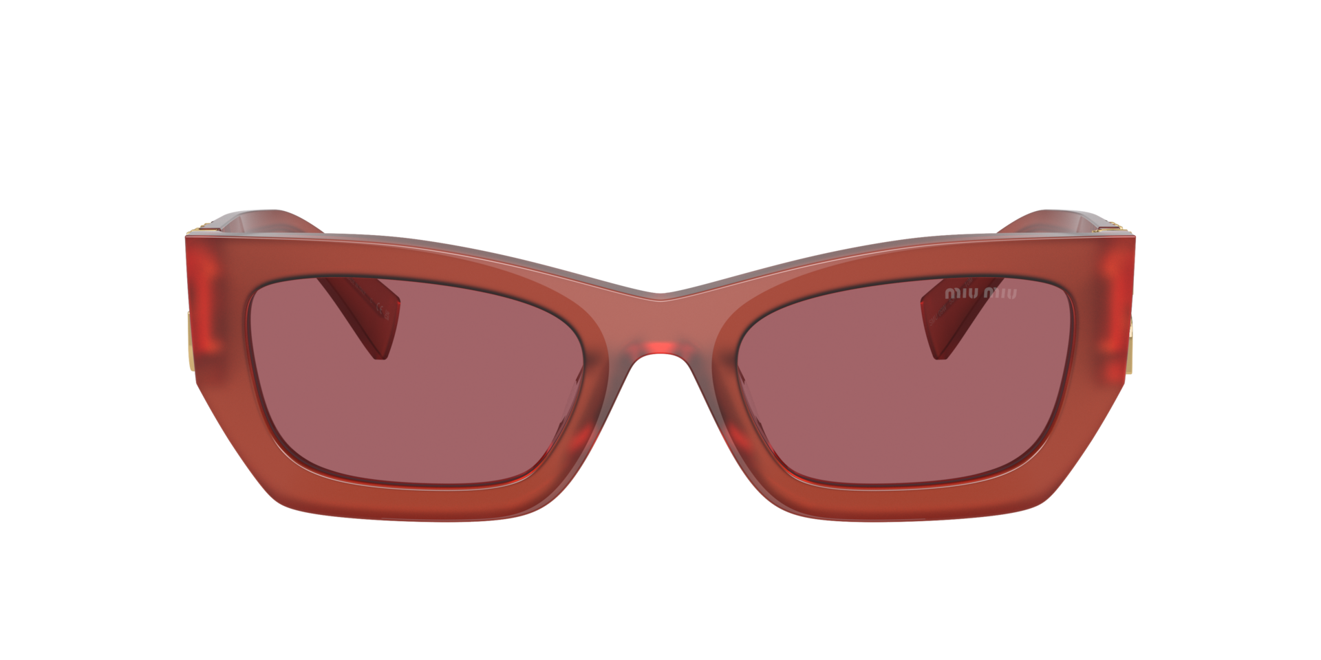 Miu Miu MU 09WS XL (53 - 22) with Violet lenses and Red frame