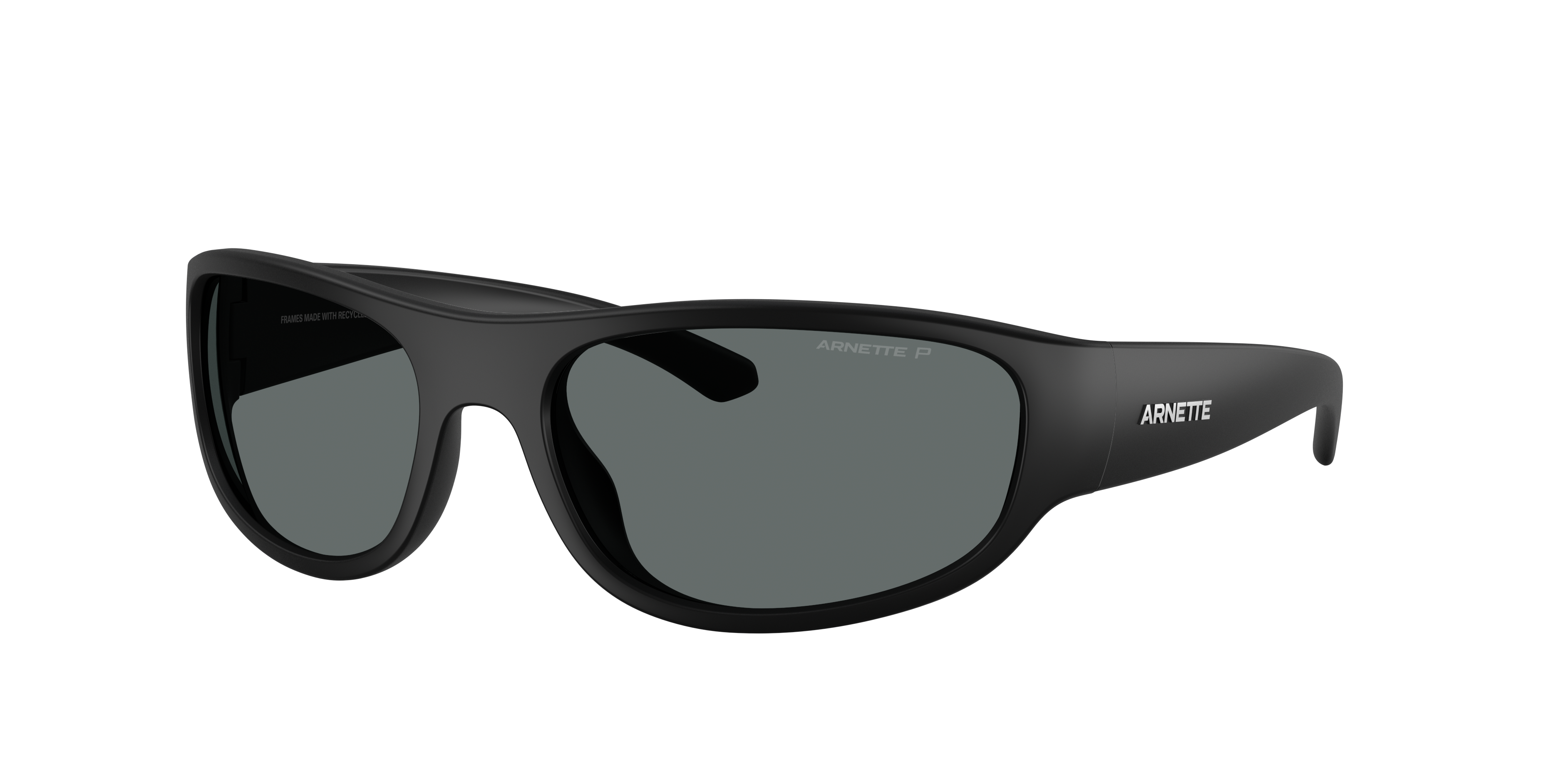 Arnette Man Sunglass Gondo -  Frame color: Recycled Black, Lens color: Dark Grey Polarized