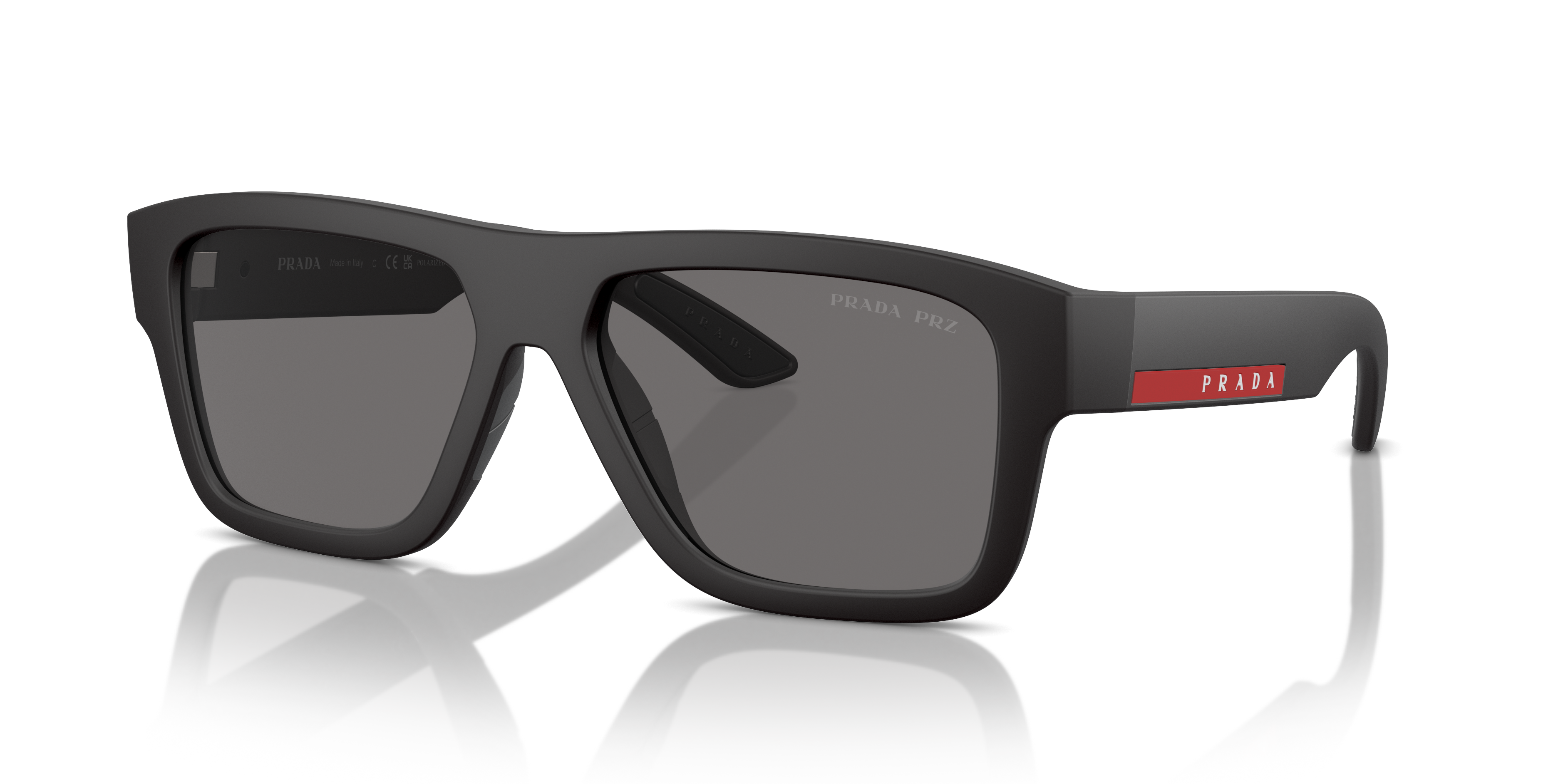 Prada Linea Rossa PS 04ZS XXL (56 - 16) with Grey lenses and Black