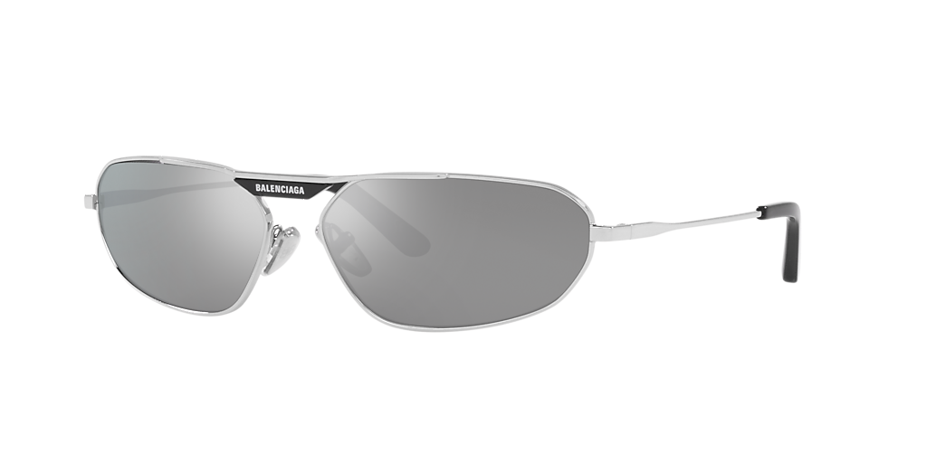 Balenciaga BB0245S XL (64 - 15) with Silver lenses and Silver