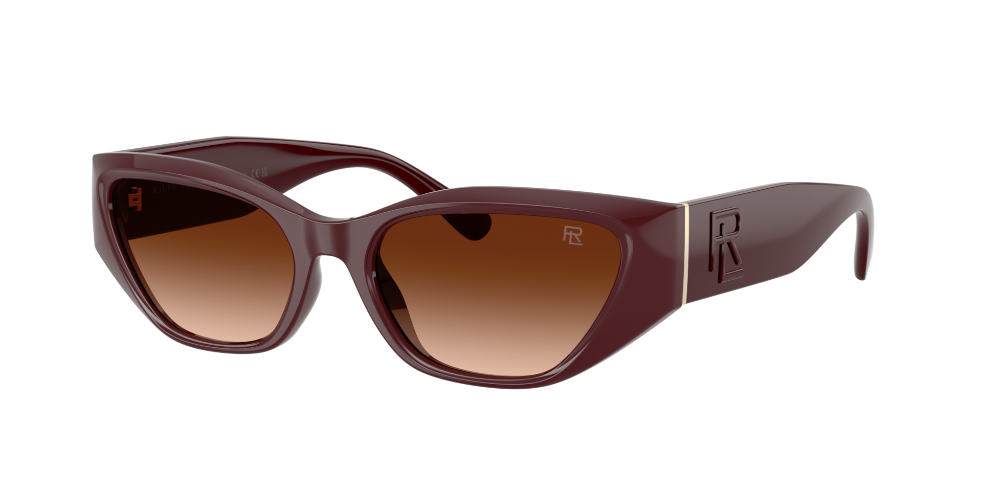 Ralph Lauren Femme Sunglass RL8231U - Couleur du Monture Bordeaux Couleur de Lentille Dgrad Marron 245 €