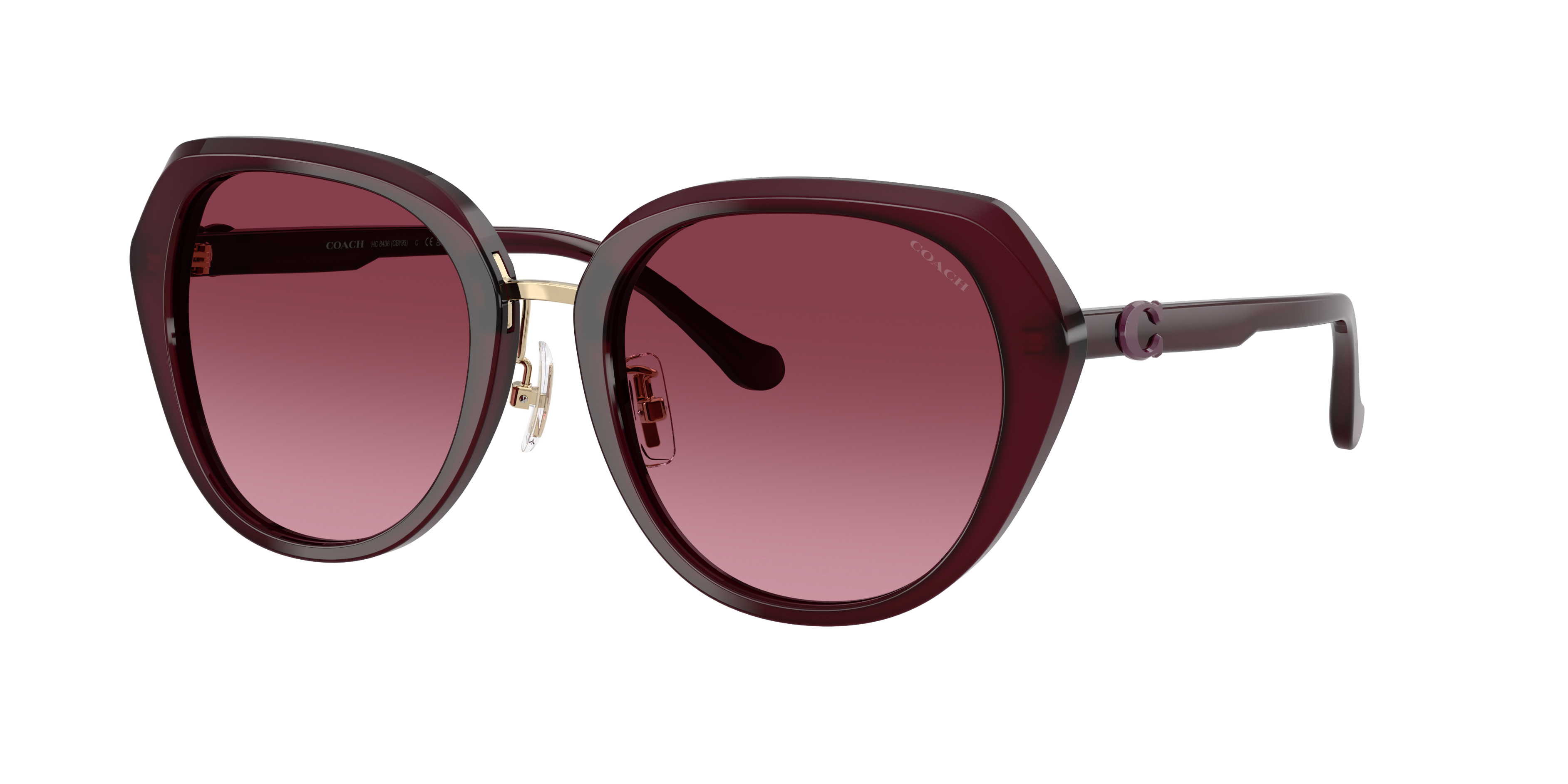 Coach Woman Sunglass CBY93 -  Frame color: Milky Merlot, Lens color: Merlot Gradient