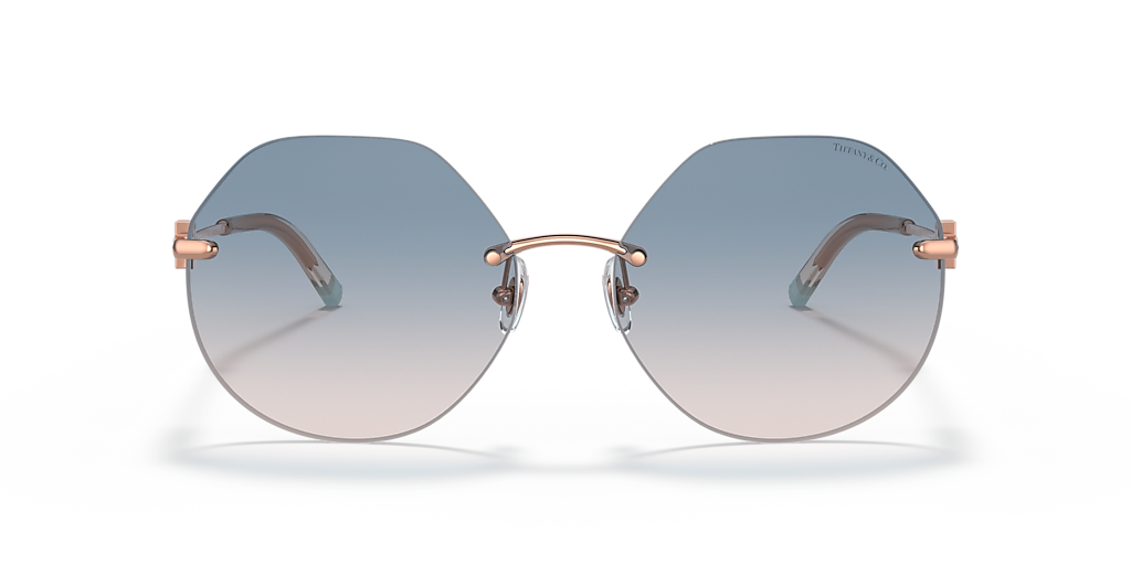 Tiffany & Co. TF3077 XL (60 - 17) with Blue lenses and Red frame