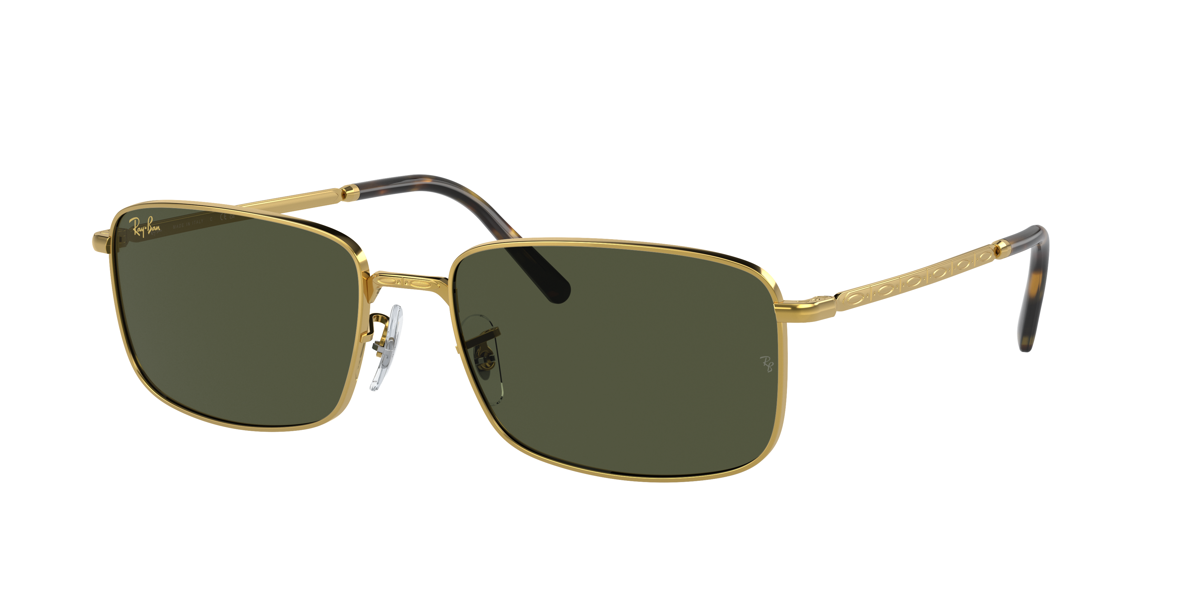小物 Ray-Ban Ray-Ban RB3717 XL (57 - 18) with Green lenses and Gold frame