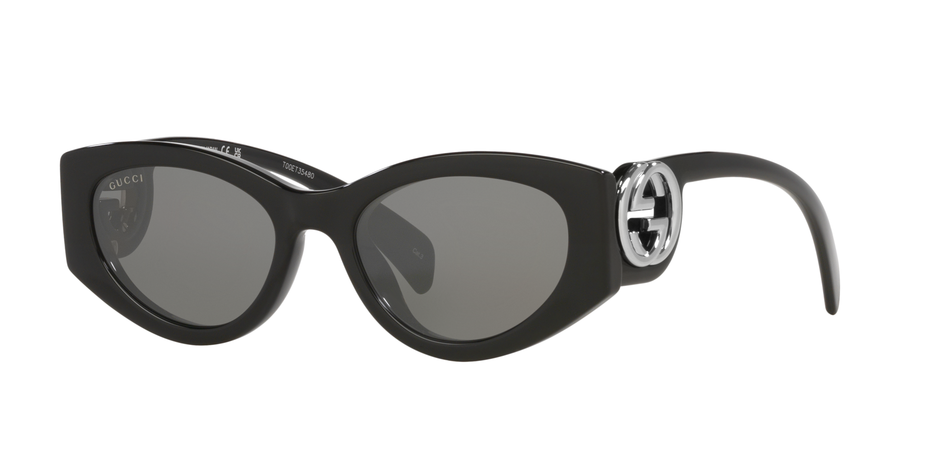 小物 Archive GUCCI Lame black sunglasses Gucci GG1691S M (54 - 19) with Grey lenses and Black frame