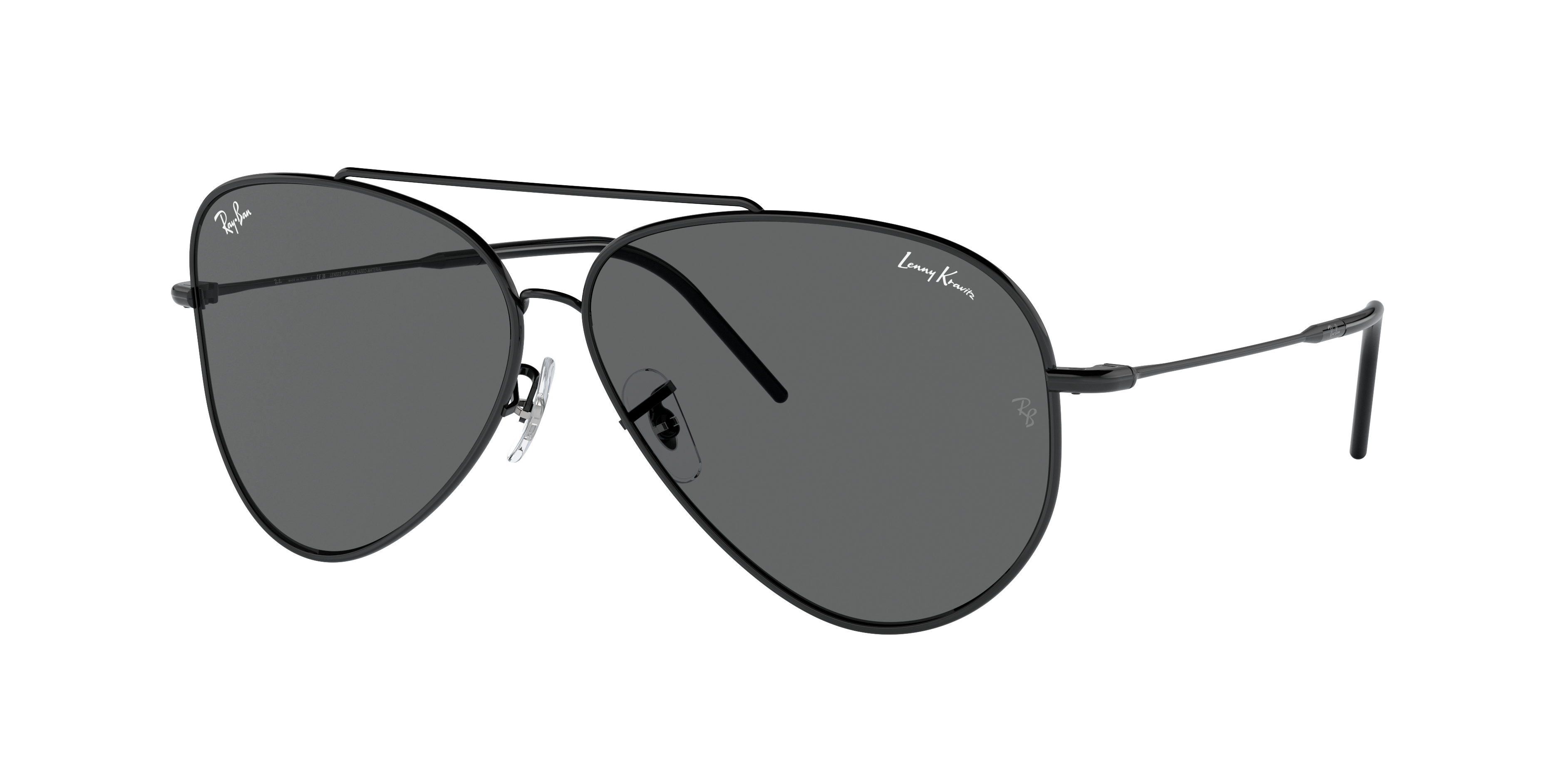 リラ Ray-Ban Lenny Kravitz X Aviator Reverse XXL (62 - 11) com Lentes