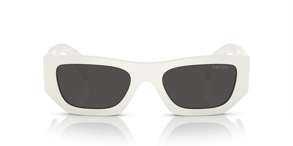 Prada PR A01S M (53 - 20) with Grey lenses and White frame