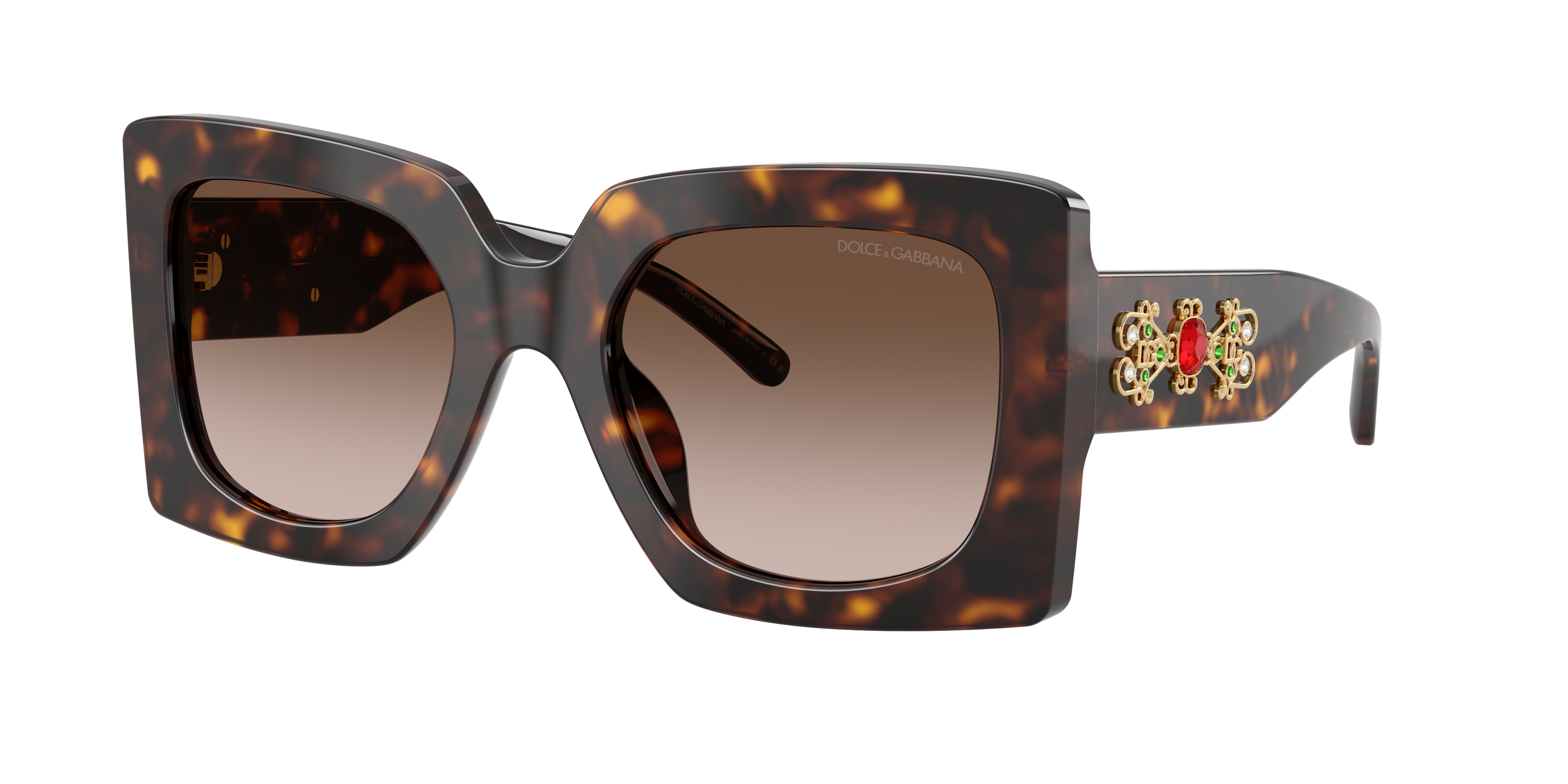 Dolce&Gabbana Woman Sunglass DG4525B -  Frame color: Havana, Lens color: Gradient Brown