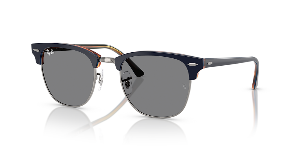 Ray-ban クラブマスター クラシック Ray-Ban Clubmaster Classic M (49 - 21) com Lentes Cinza e Armação