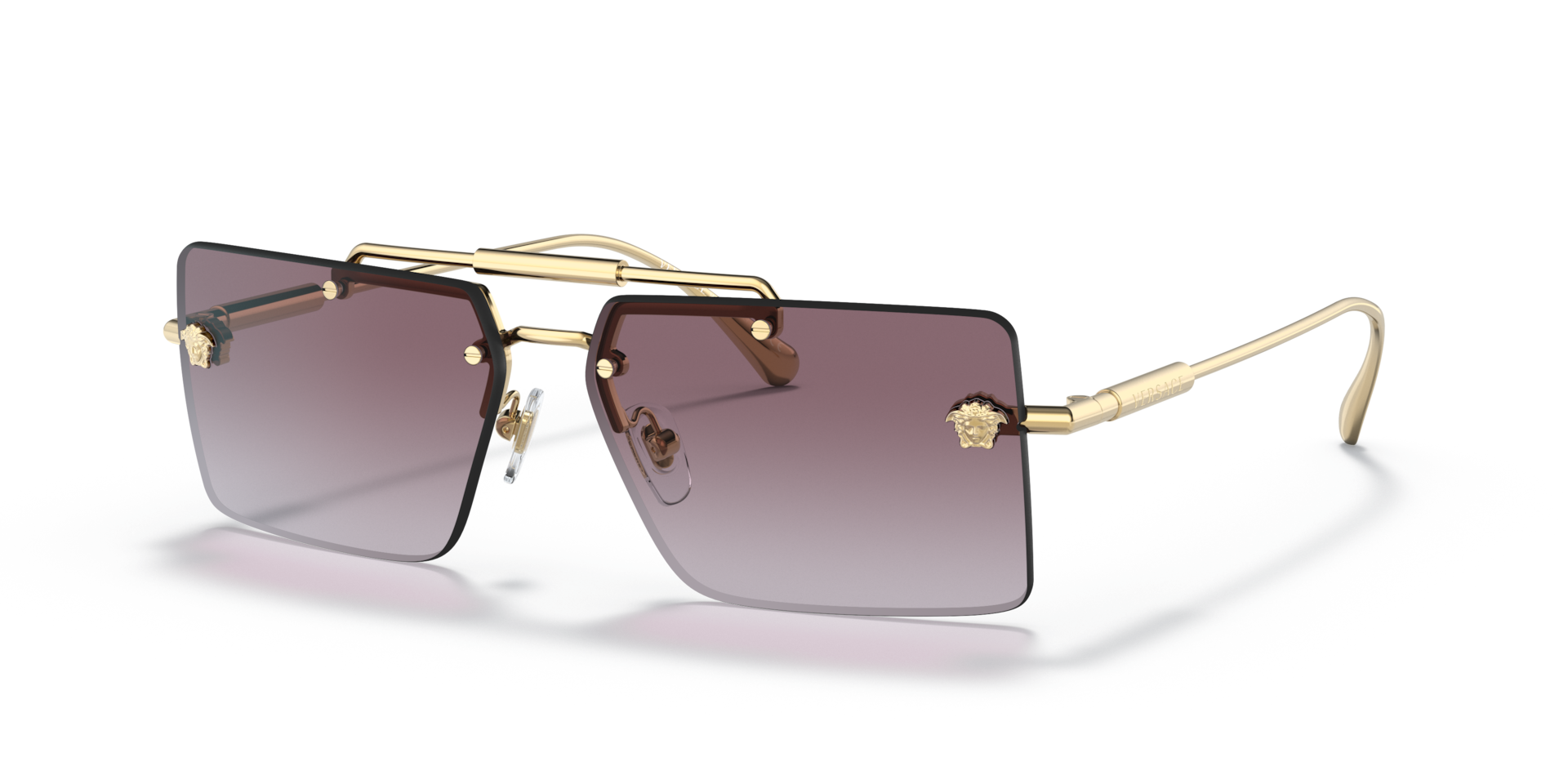 Versace VE2245 L (60 - 13) with Violet lenses and Gold frame