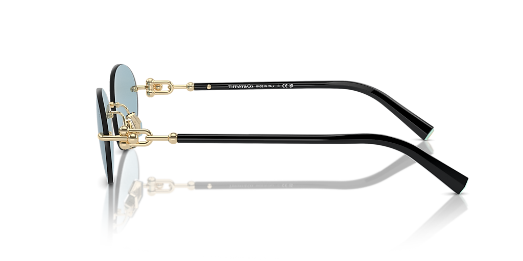 Tiffany & Co. TF3104D L (56 - 18) with Blue lenses and Gold frame
